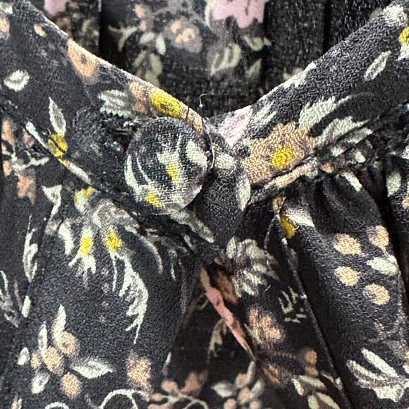 J Crew Mercantile Dress Womens Small Midi Superbloom Floral Flounce Romantic - Picture 10 of 10